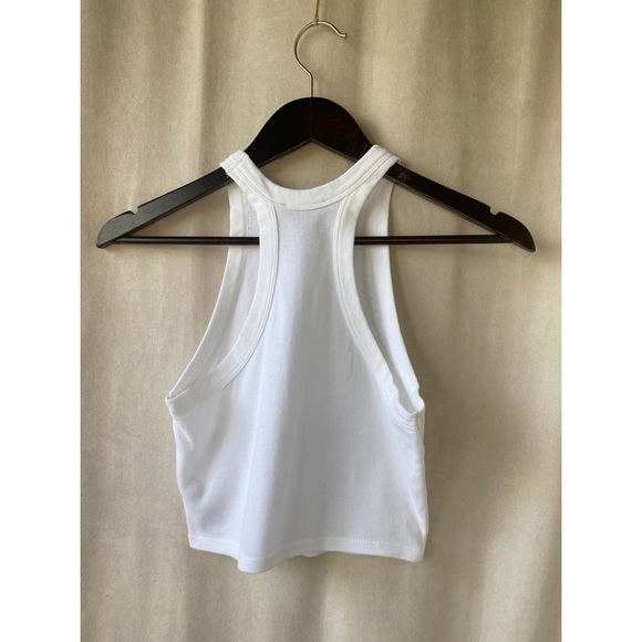 Topshop White Cropped Racerback - Picture 4 of 4